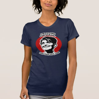 T-shirt Je vote pour Sarah Palin et ce type