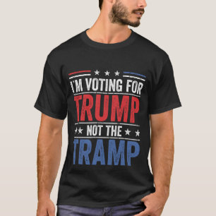 T-shirt Je vote pour Trump pas Tramp 2024 Je suis V
