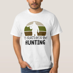 T-SHIRT JE VOUDRAIS PLUTÔT CHASSER   FÊTE DES PÈRES