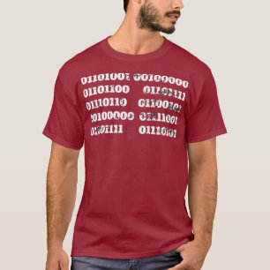 T-shirt je vous aime dans code binaire ordinateur rétro v