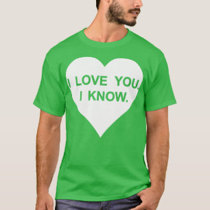 T-shirt je vous aime je connais scruffy regardant nerf her