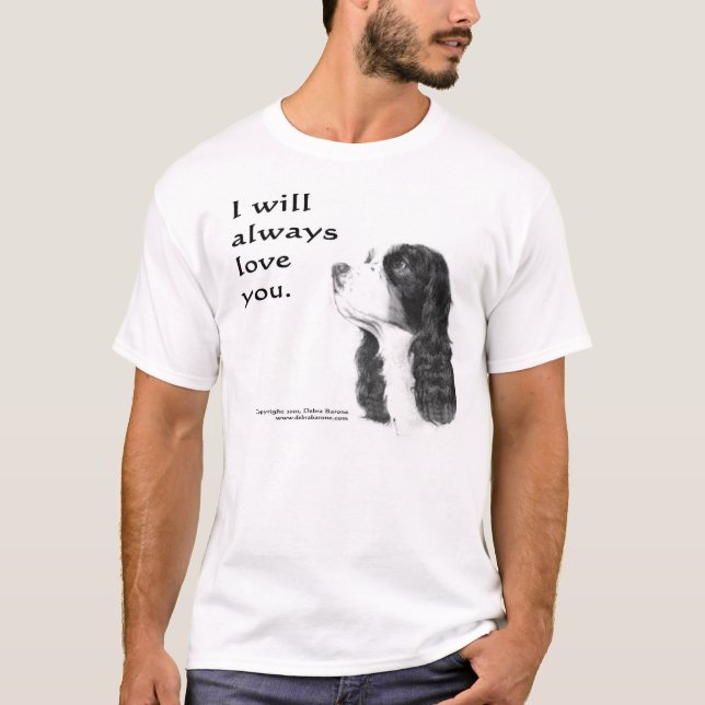 T-shirt Je vous aimerai toujours (Devant)