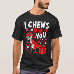 T-shirt Je vous Chews Saint Valentin Dinosaur Rex Costume