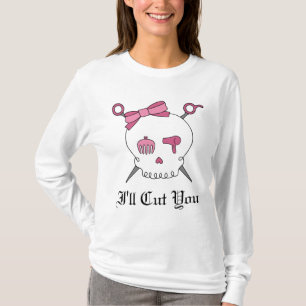 T-shirt Je vous couperai des os croisés de crâne et de