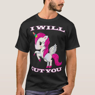 T-shirt Je Vous Couperai Unicorn