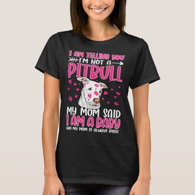 T-shirt Je Vous Dis Que Je Ne Suis Pas Un Pitbull. (Devant)