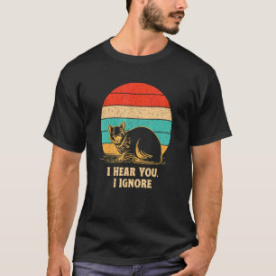 T-shirt Je Vous Entends J'Ignore Chat Introvert Kitten Ant