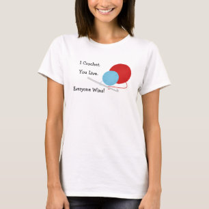 T-shirt Je vous fais du crochet vis conception drôle de