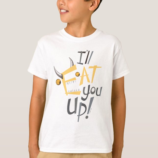 T-shirt Je vous mangerai du graphisme (Devant)