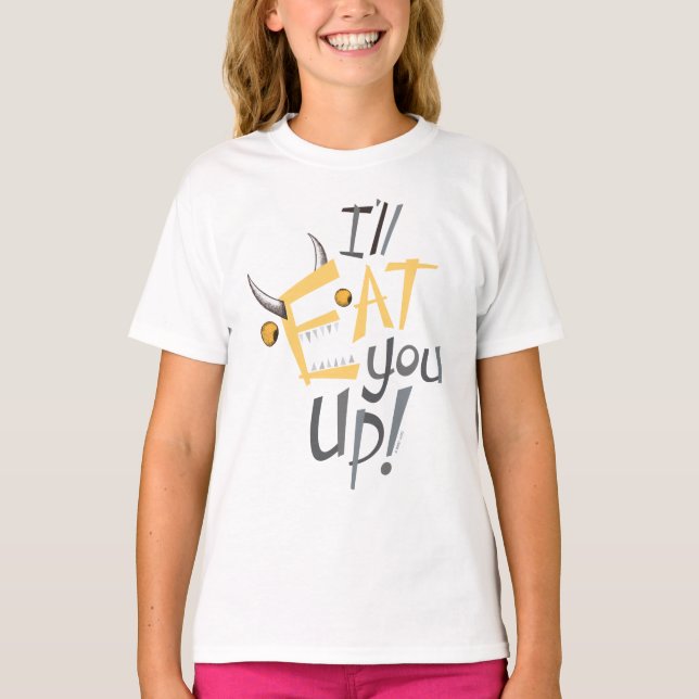 T-shirt Je vous mangerai du graphisme (Devant)