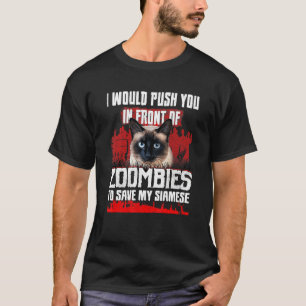 T-shirt Je Vous Poussais Devant Les Zombies Pour Sauver Mo