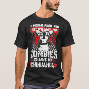 T-shirt Je Vous Poussais Devant Les Zombies Pour Sauver Mo