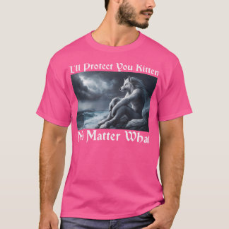 T-shirt Je Vous Protégerai Kitten Peu Importe Quel Que Soi