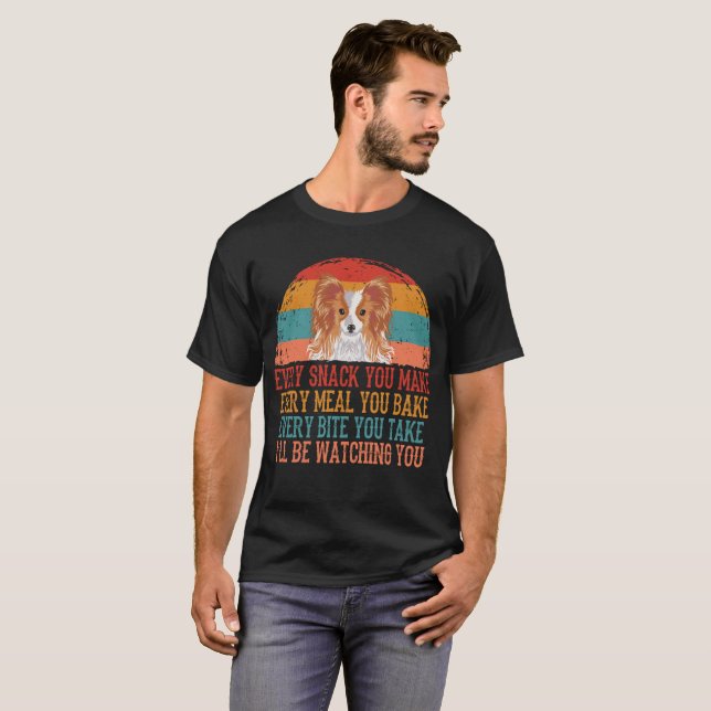 T-shirt Je Vous Regarderai Papillon (Devant entier)