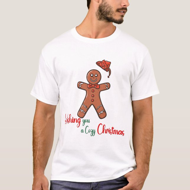 T-shirt Je vous souhaite un Noël cosy Coandy Cookies (Devant)