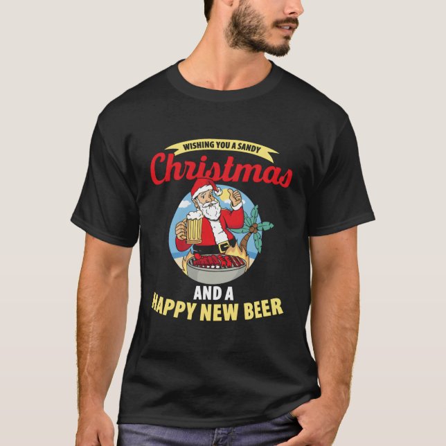 T-shirt Je Vous Souhaite Un Sable Et Une Bonne Nouvelle Bi (Devant)