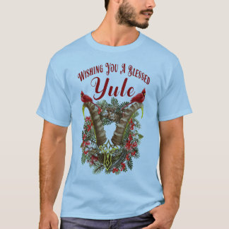 T-shirt Je Vous Souhaite Une Bénie Yule