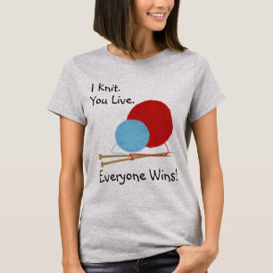 T-shirt Je vous tricote vis conception drôle de chemise