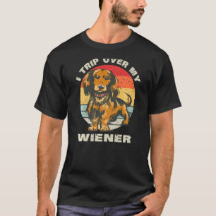 T-shirt Je Voyage Sur Mon Wiener Mignonne Chien Dachshund
