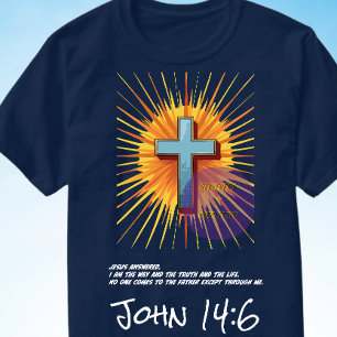 T-shirt Jean 14:6 Écriture biblique - Christian