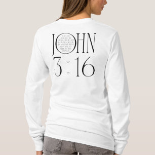 T-shirt Jean 3:16 verset biblique