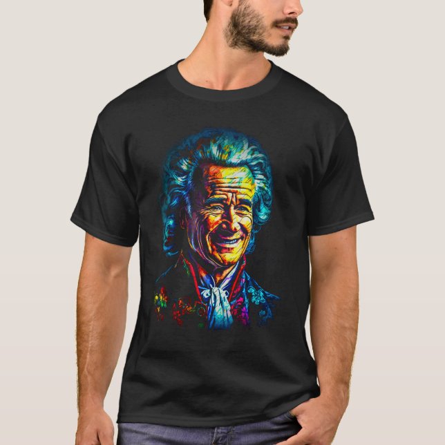 T-shirt Jean Jacques Rousseau Philosophe (Devant)