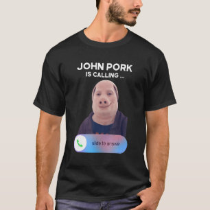 T-shirt Jean Pork Appelle  Répondre à l'appel Téléphone