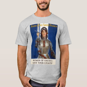T-shirt Jeanne d'Arc Héroïne Française, Chevalière La Puce