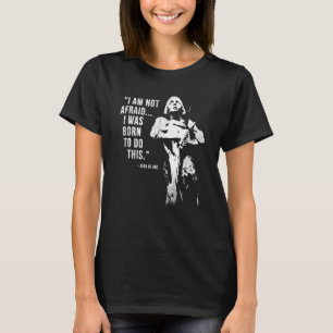 T-shirt Jeanne féministe d'Arc Ne suis pas effrayée Je sui