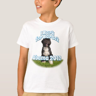 T-shirt J'écorce pour Barack, BO le premier chien Obama