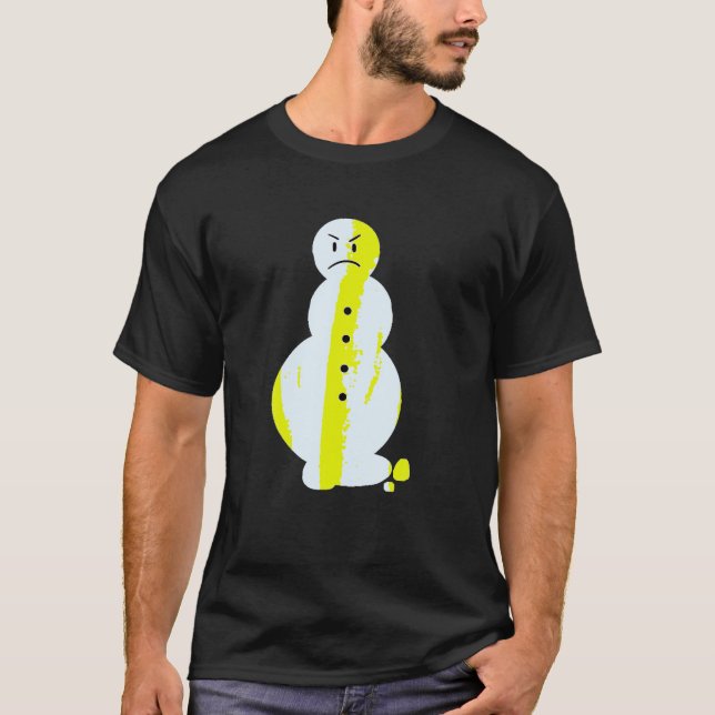 T-shirt Jeezy Snowman Funny Angry Snowman Jeezy Snowman T (Devant)