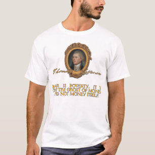T-shirt Jefferson sur la monnaie fiduciaire