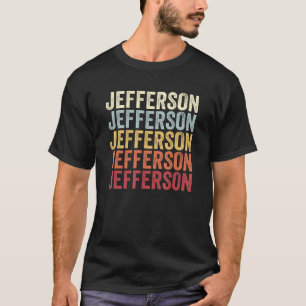 T-shirt Jefferson Wisconsin Jefferson WI Retro Vintage Tex