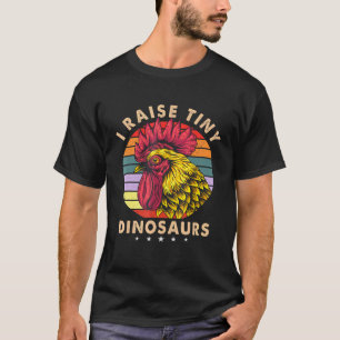 T-shirt J'élève des dinosaures miniatures Vintage Chicken 