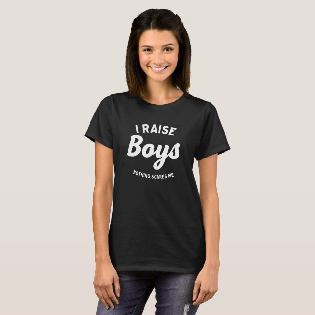 T-shirt J'élève des garçons (Devant entier)