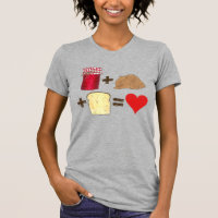 Jelly + Beurre d'arachide + Pain = Coeur d'amour