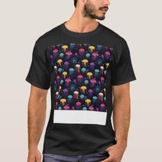 T-shirt Jellyfish Motif sans mer Jelly Poisson Mari aquati
