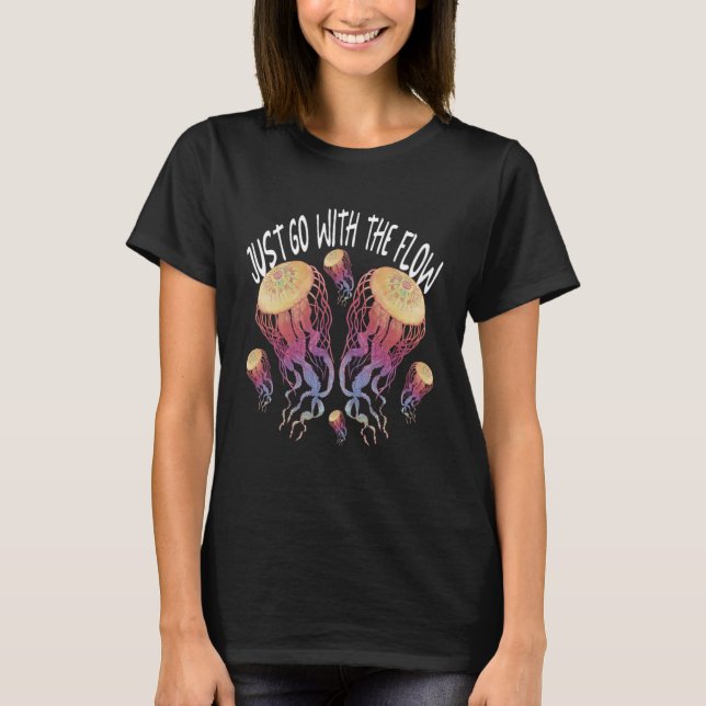 T-shirt Jellyfish Sea Animals Underwater (Devant)