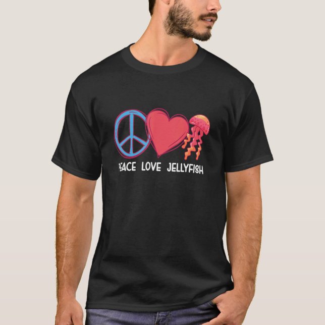 T-shirt Jellyfish Sea Jellies Pet Jellyfish Aquarium Sea A (Devant)