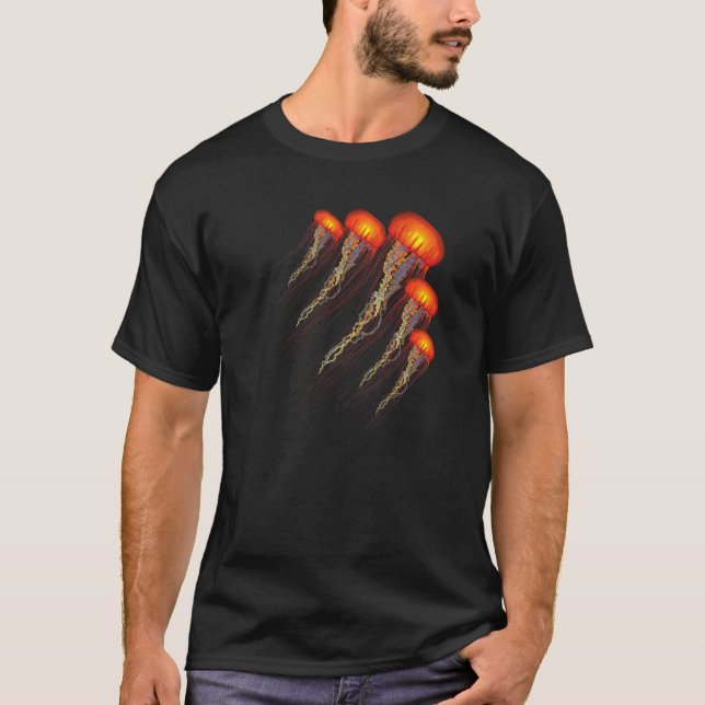T-shirt Jellyfish sea ocean Marine   graphic (Devant)