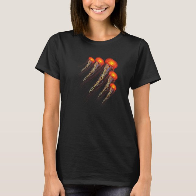 T-shirt Jellyfish sea ocean Marine   graphic (Devant)