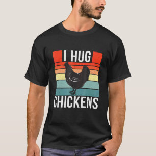 T-shirt J'embrasse les poulets Rétro Vintage Style Poulet