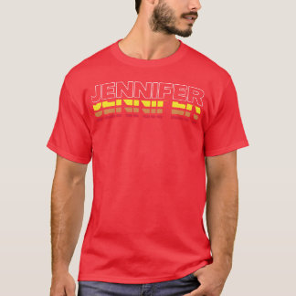 T-shirt Jennifer prénom drôle vintage coucher de soleil Je