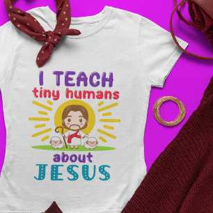 T-shirt J'Enseigne À Des Humains Minuscules Sur L'École 