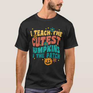 T-shirt J'enseigne aux citrouilles les plus mignonnes Rétr