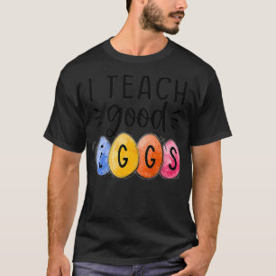 T-shirt J'Enseigne Bons Oeufs Drôle Enseignant Pâques Bu