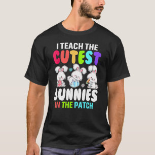 T-shirt J'Enseigne Des Lapins Cutest Dans Les Oeufs De Pat