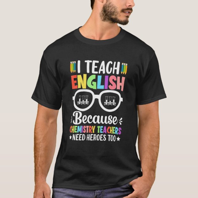 T-shirt J'Enseigne L'Anglais Parce Que Les Enseignants En  (Devant)