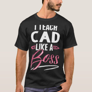 T-shirt J'enseigne l'ASC comme un professeur de chef cadea