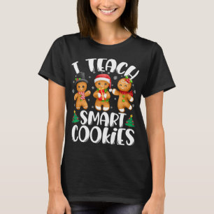 T-shirt J'Enseigne les biscuits intelligents Noël Enseigna